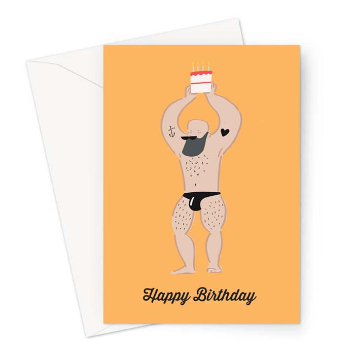 Naked Men Happy Birthday